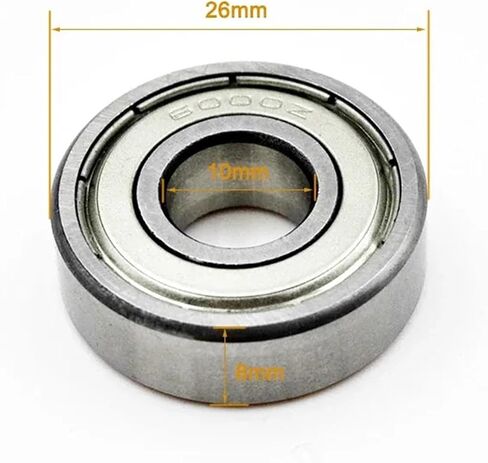 2pcs ABEC 5 6000 6001 6002 6003 6004 6005 6200 6201 6202 6203 6204 ZZ 2Z Bearing 6000Z Lubricated Deep Groove Ball Bearings(6001ZZ 12x28x8mm) in Saudi Arabia