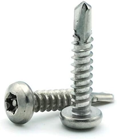 Torx w/Pin Tamper Proof Security Pan Self Driller TEK-3 Screw 410 Stainless Steel - #10 x 3/4 (T-25) Qty-25 in Saudi Arabia
