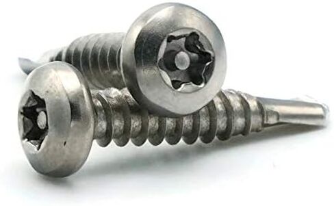 Torx w/Pin Tamper Proof Security Pan Self Driller TEK-3 Screw 410 Stainless Steel - #10 x 3/4 (T-25) Qty-25 in Saudi Arabia