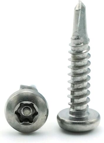 Torx w/Pin Tamper Proof Security Pan Self Driller TEK-3 Screw 410 Stainless Steel - #10 x 3/4 (T-25) Qty-25 in Saudi Arabia
