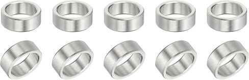 PATIKIL 304 Stainless Steel Spacer, 10 Pcs Round Metal Spacer 5/16" Bore x 3/8" OD x 3/4" Length Unthreaded Screw Standoff Bushing for 5/16" ID Screws Bolts and Rods in Saudi Arabia