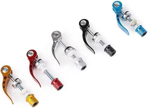 Black Bike Quick Release Clamp, Seat Clamp Folding Saddle Seat Post for Folding Bike, Bike Vise Mountain Bike Cam Lever Bolt, Convenient to Take, Seats and Saddles (5.0mm x 2.36 inches) in Saudi Arabia