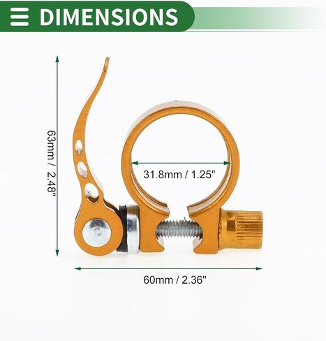Motoforti Universal Bike Bicycle Seat Post Clamp Clamp Seatpost Twip Quick relect in Kuwait