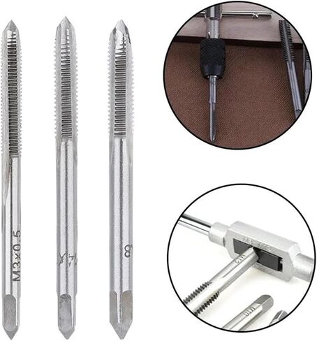 1/7Pcs M3-M12 HSS Machine Sprial Point Taps Metric Right Hand Thread Manual Thread Tapping Tools(M4x0.7) in Saudi Arabia
