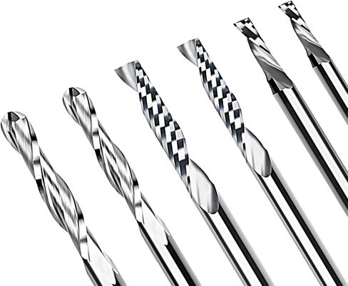 12pcs 1/8 shank ball nose tood single flute tool router bit for woodworking in Saudi Arabia