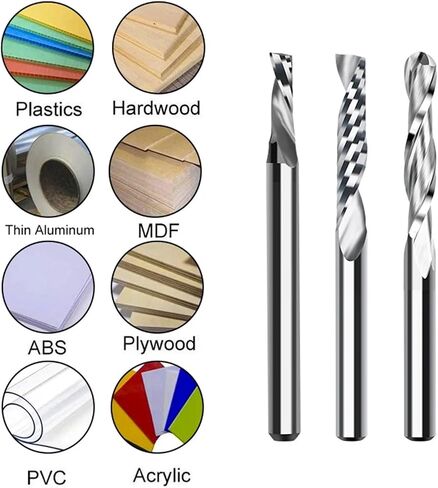 12pcs 1/8 shank ball nose tood single flute tool router bit for woodworking in Saudi Arabia