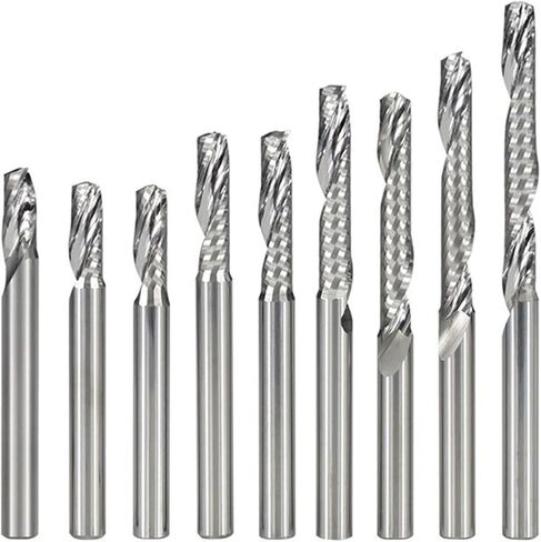 Single FluteSpiral Router Bit Tungsten Carbide 4/6mm Shank Bits Drill 1Pcs(4X22X50L) in Saudi Arabia