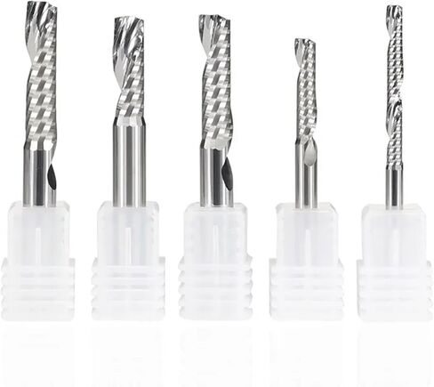 Single FluteSpiral Router Bit Tungsten Carbide 4/6mm Shank Bits Drill 1Pcs(4X22X50L) in Saudi Arabia