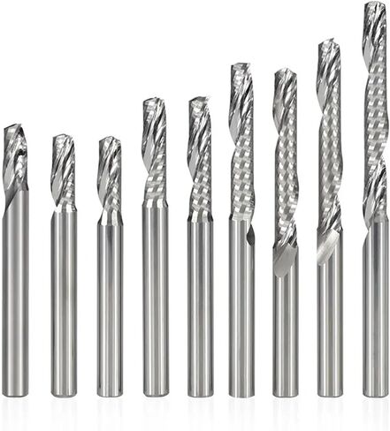 Single FluteSpiral Router Bit Tungsten Carbide 4/6mm Shank Bits Drill 1Pcs(4X22X50L) in Saudi Arabia