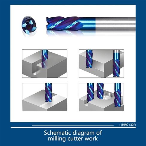 HSS 1PCS 3-9MM HSS Metal Aluminium Bit 4 Flute (9x10x22x72l) in Saudi Arabia