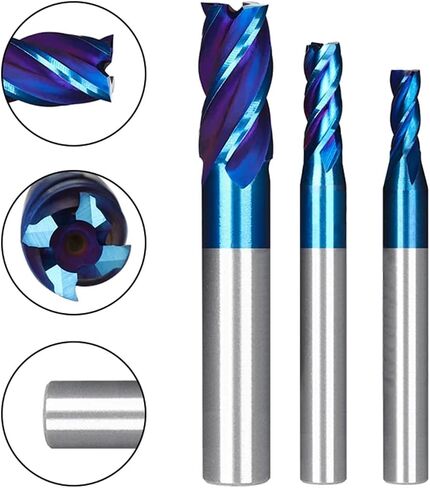 HSS 1PCS 3-9MM HSS Metal Aluminium Bit 4 Flute (9x10x22x72l) in Saudi Arabia