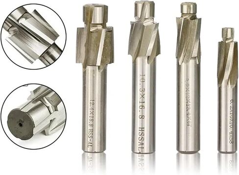 4 Flute HSS Countertexpore M3-M12 أداة ضبط الأدوات 4pcs (5.2x8.9x8x51) in Saudi Arabia