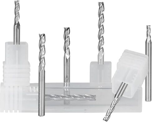 Carbide 3.175mm شحن شقة 3 بتات CNC الناي لأداة الأعمال الخشبية اللولبية بت 1pcs (3.175x3.175x22x50mm) in Saudi Arabia