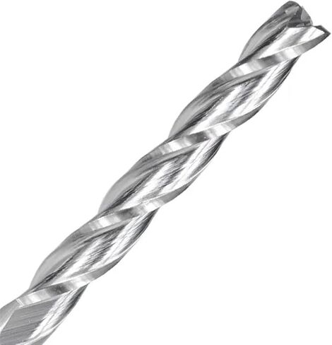 Carbide 3.175mm شحن شقة 3 بتات CNC الناي لأداة الأعمال الخشبية اللولبية بت 1pcs (3.175x3.175x22x50mm) in Saudi Arabia
