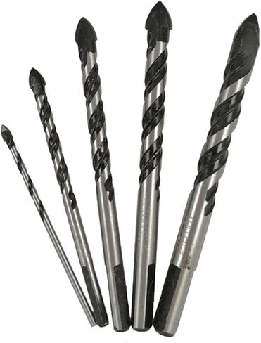 Multifunctional Glass Bit Twist Spade Drill Triangle Bits for Ceramic Tile Concrete Glass Marble 3mm to 12mm(6mm 2pcs) in Saudi Arabia