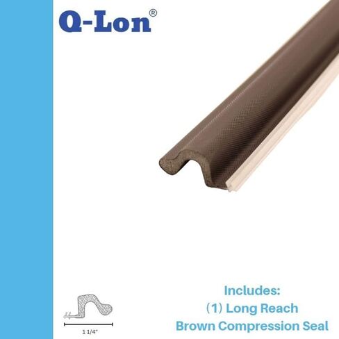 Q-Lon 96 Inch Replacement Compression Kerf Weather Stripping (Medium Reach, Beige) in Saudi Arabia