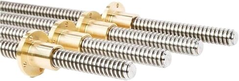 Metal Ball Screw nut T12 Lead Screw Stainless Steel Trapezoidal Screw Brass Nut Pitch 2mm Lead 20mm Trapezoidal Rod(550mm) in Saudi Arabia