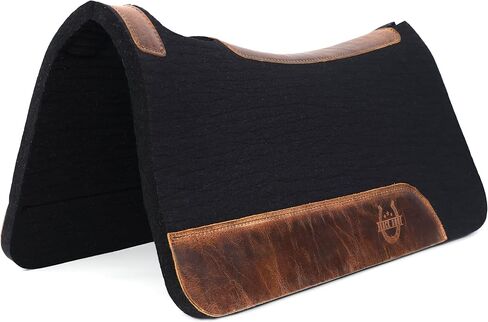 BLACK HOOF Blackhoof Steam Pressed Merino Wool Felt Contoured Pad (31" Length and 32" Width), Saddle pad for Horses in Saudi Arabia
