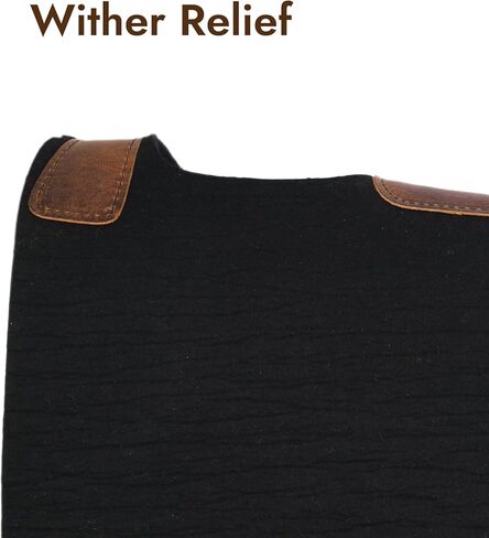 BLACK HOOF Blackhoof Steam Pressed Merino Wool Felt Contoured Pad (31" Length and 32" Width), Saddle pad for Horses in Saudi Arabia