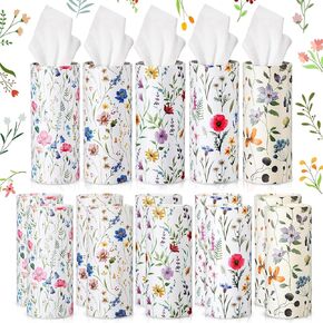 20 Pcs Car Tissues Cylinder with 3 Ply Facial Tissues Bulk Round Tissue Boxes Tubes Travel Tissue for Car Cup Holder Home Bathroom Office Accessories in Saudi Arabia