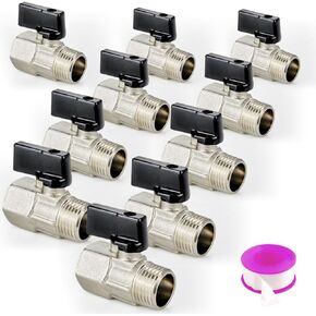 TMOK 2 Pack Brass Mini Ball Valve, 1/2" NPT Male x Female Shut Off Switch, for Air Compressor Thread Pipe Fitting in Saudi Arabia