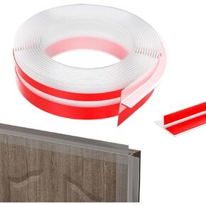 حشو الفجوة على شكل حرف T: شريط ختم سيليكون واضح لأبواب غرفة النوم الجزء العلوي من الجانب القاع والفجوات الأخرى الطول 118.1in/300 سم عرض 0.14in/0.35 سم مانع الغبار والضوضاء in Kuwait