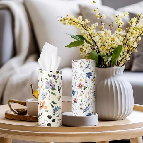 20 Pcs Car Tissues Cylinder with 3 Ply Facial Tissues Bulk Round Tissue Boxes Tubes Travel Tissue for Car Cup Holder Home Bathroom Office Accessories in Saudi Arabia