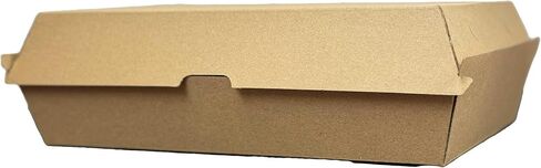 Kraft Hinged Paper Container - Corrugated Clamshell To-go Boxes 150 Pack (8x8 inch) in Saudi Arabia
