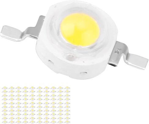 3W طاقة عالية LED حبات الضوء الباعث رقائق الصمام الثنائي SMD لتركيبات الإضاءة DIY (بيضاء حقيقية 6000-6500K) in Saudi Arabia