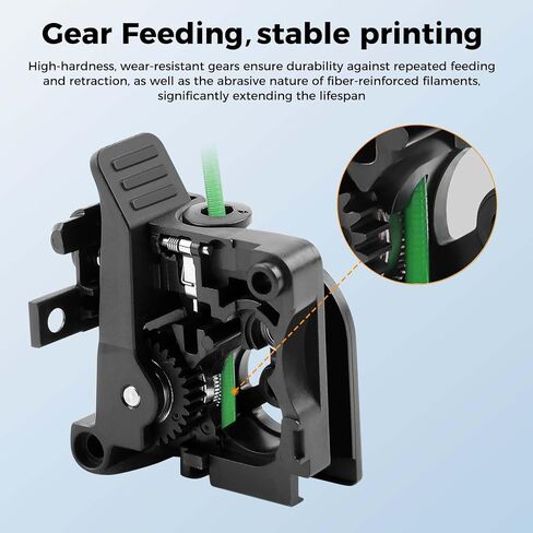 Creality Official K2 Plus Extruder Front Cover Kit, Extruded Front Shell Kit for K2 Plus 3D Printer, Black in Saudi Arabia
