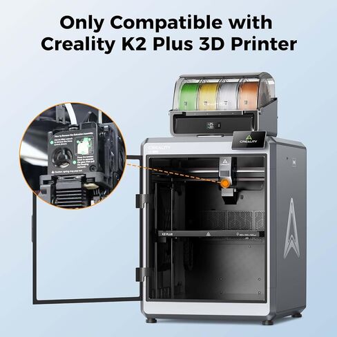 Creality Official K2 Plus Extruder Front Cover Kit, Extruded Front Shell Kit for K2 Plus 3D Printer, Black in Saudi Arabia