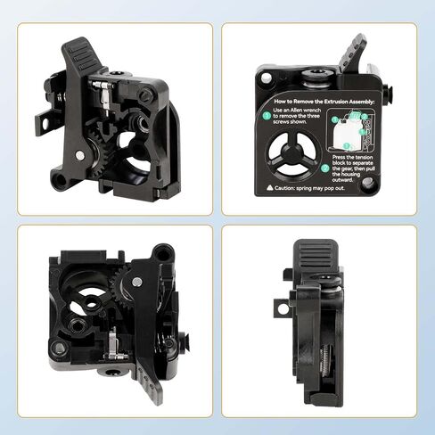 Creality Official K2 Plus Extruder Front Cover Kit, Extruded Front Shell Kit for K2 Plus 3D Printer, Black in Saudi Arabia