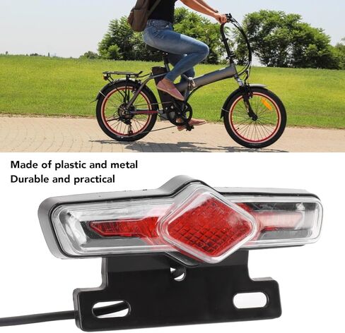36V‑60V Electric Bike Warning Signal Light,Electric Bike Tail Light Turn Signal Two in One Warning Signal for Night Riding in Saudi Arabia