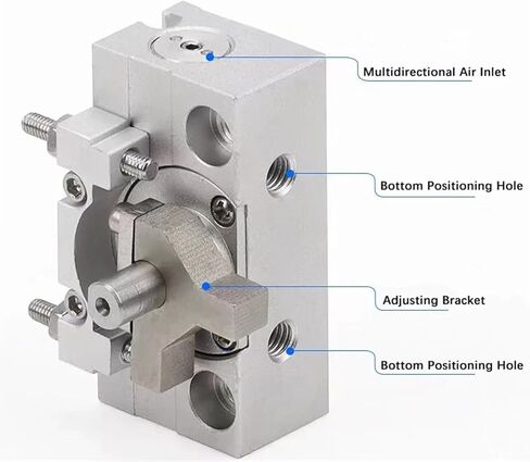 1PCS الأسطوانة الهوائية CRJB/CRJU سلسلة التثبيت الحرة أرجوحة الأسطوانة الرف المصغرة وترين CRJB/CRJU05/1-90/180E (CRJB05X90E) in Kuwait