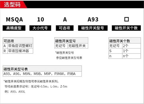 اكتب MSQB10L2 Rotary Pneumatic Cylinder MSQB10L3 MSQB20L2 MSQB20L3 (MSQB10L3) in Kuwait
