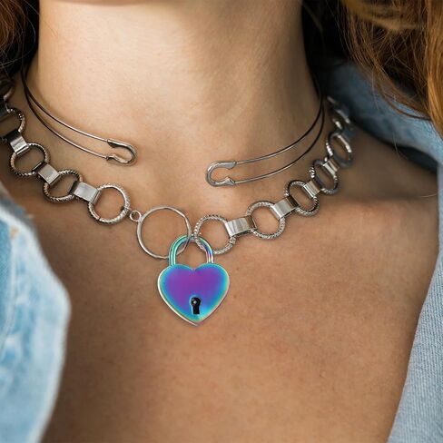 4Pcs Small Heart Shaped Locks with Key Mini Metal Heart Padlock Colorful Personalized Love Padlock Diary Lock and Key Set Heart Lock Mini Lock for Diary Book Travel Suitcase Luggage Box Case Key Keye in Saudi Arabia
