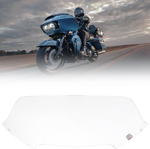 دراجة نارية Kemimoto Clear 14 "الزجاج الأمامي من الزجاج الأمامي المتوافق مع جولة Road Glide FLTR و FLTRSE و FLTRX و FLTRXS 2015-2024 in Kuwait