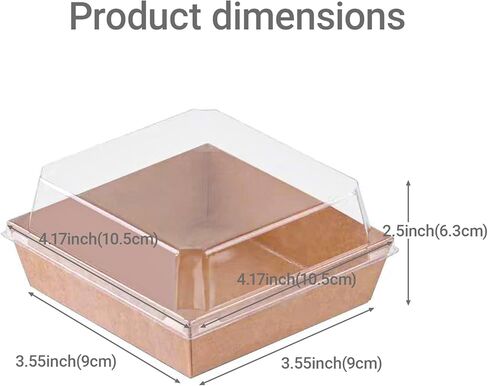 TMLQPACK 100Pack 4Inches Charcuterie Boxes with Chocolate Covered Strawberries Boxes in Kuwait