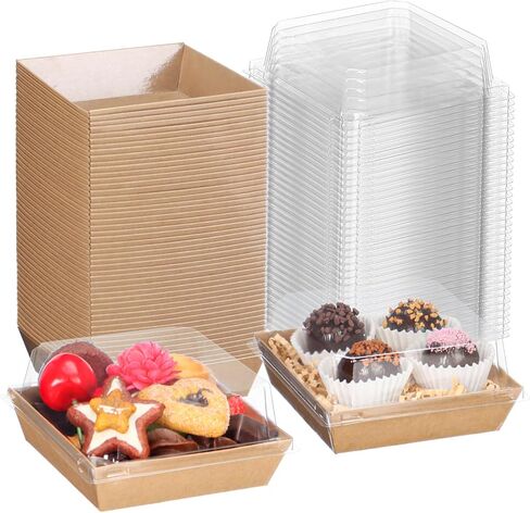TMLQPACK 100Pack 4Inches Charcuterie Boxes with Chocolate Covered Strawberries Boxes in Kuwait