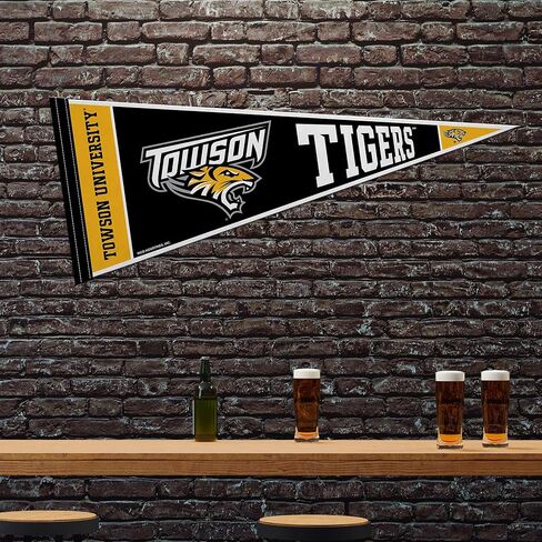 Rico Industries NCAA Towson Tigers 12" x 30" Felt Wall Décor Pennant - Great for Home/Bed Room/Man Cave Décor in Saudi Arabia