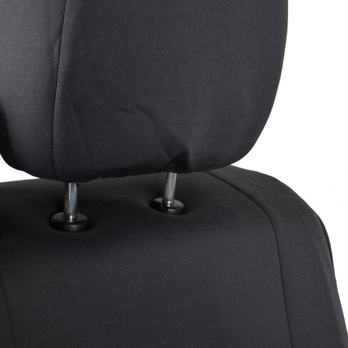 PolyCustom Seat Covers for Ford F-150 Crew Cab 04-08 - Washable Single Bucket EasyWrap Cloth - Charcoal Gray in Saudi Arabia