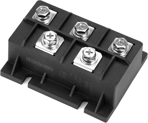 QWORK 200A 1600V 3-Phase Silicon Full Diode Bridge Rectifier Module, High Power AC to DC Converter with Superior Heat Dissipation in Saudi Arabia