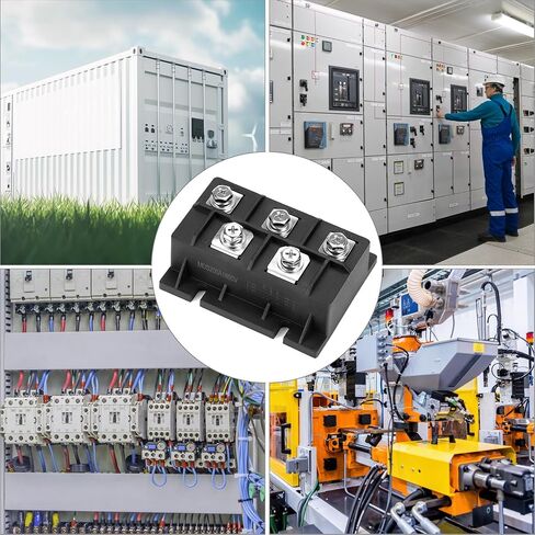 QWORK 200A 1600V 3-Phase Silicon Full Diode Bridge Rectifier Module, High Power AC to DC Converter with Superior Heat Dissipation in Saudi Arabia