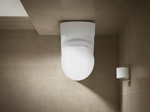 KOHLER 57777-WCF-0 Cymbal ReadyLatch Quiet-Close Soft Close Toilet Seat Elongated, Flexible CoreFlex Material, Wider Toilet Seat Surface, Home Essentials, White in Saudi Arabia