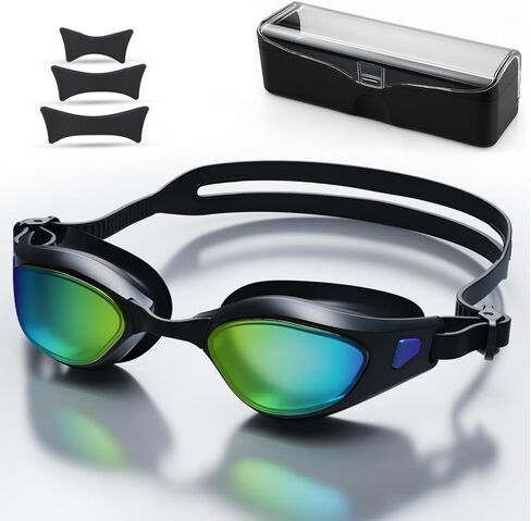 Swim Goggles – Anti-Fog, UV Protection, Leak-Proof & Comfort Fit, Wide View Swim Goggles for Women Men Adult Youth in Saudi Arabia