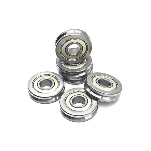 V6000zz 10x30x8 مم V Groove Guide Pulley Shaeve محمل السكك الحديدية محمل 4pcs in Kuwait