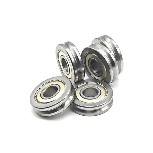 V6000zz 10x30x8 مم V Groove Guide Pulley Shaeve محمل السكك الحديدية محمل 4pcs in Kuwait