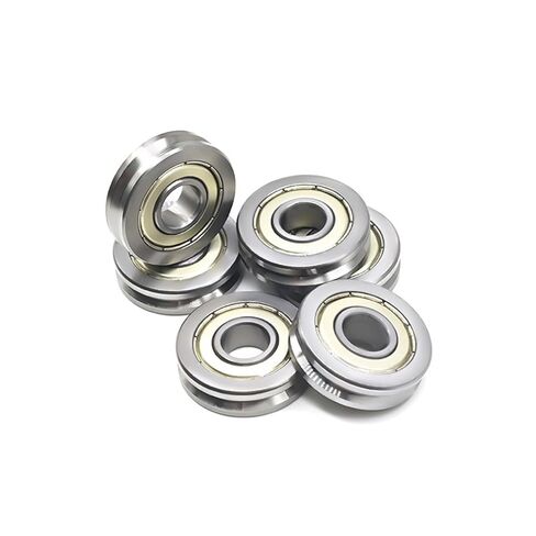 V6000zz 10x30x8 مم V Groove Guide Pulley Shaeve محمل السكك الحديدية محمل 4pcs in Kuwait