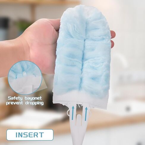 40 تعبئة Duster Count لـ Swiffer Duster ، و 360 درجة تعبئة Duster Duster ، و duster من الألياف الدقيقة المتاح للأثاث الغبار ، والستائر ، ومراوح السقف ، والجدران ، (40 إعادة تعبئة ومقبض واحد) in Saudi Arabia