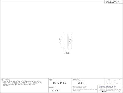 Timken Tapered Roller Bearing Cup - 3328 in Saudi Arabia